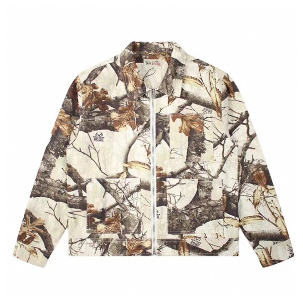 Stussy Cream And Black Jacket